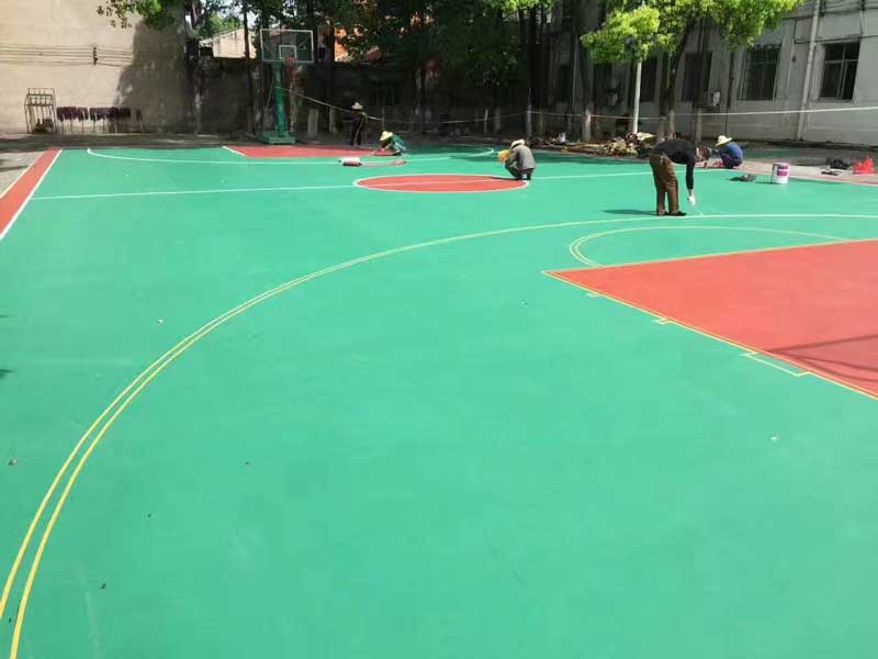 山東省濟(jì)南市室外籃球場地板